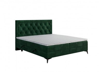 Luxury Upholstered Bed Box Spring Bed Double Bed Upholstered Fabric Design Bed Furniture